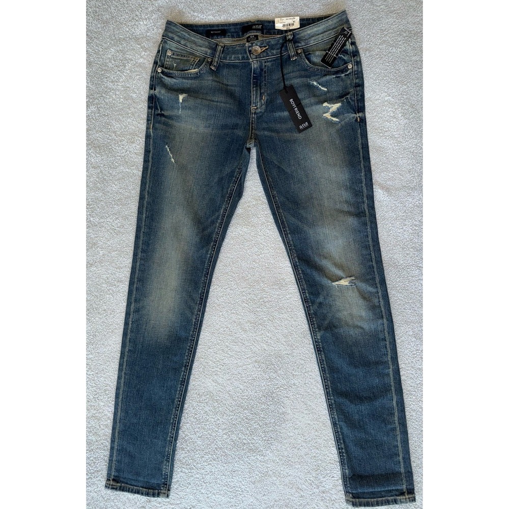 NWT - A.N.A Boyfriend Distressed Jeans Womens Size 28/6
